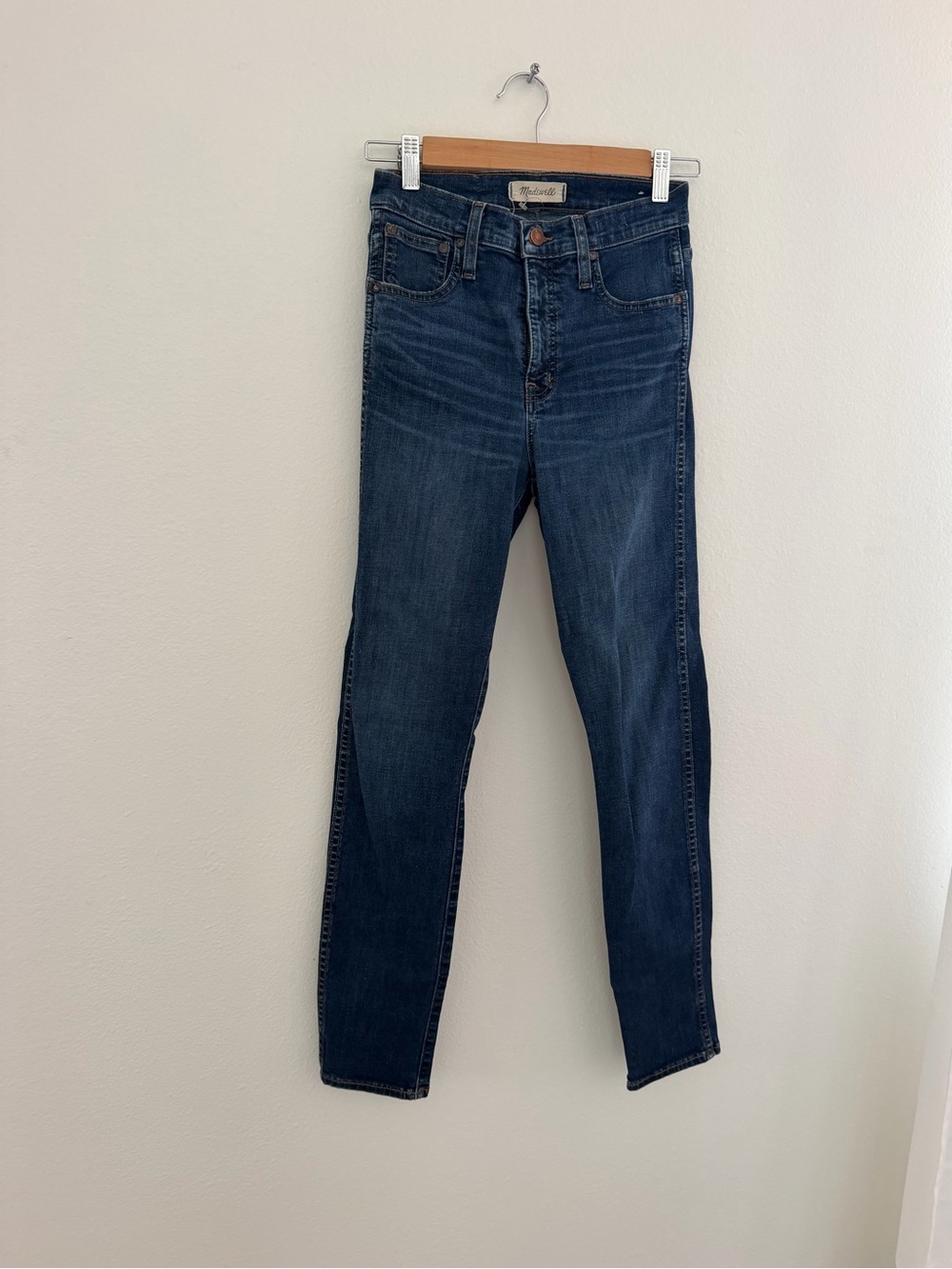 Madewell 10" High Rise Skinny Jeans in Hayes Wash F4684